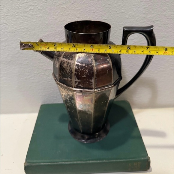 Antique 1920s Art Deco Silver Plated Apollo Bernard Rice & Sons Cocktail Pitcher - Picture 8 of 10